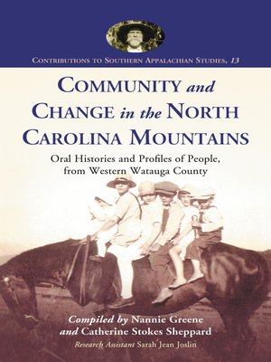 cover image of Community and Change in the North Carolina Mountains
